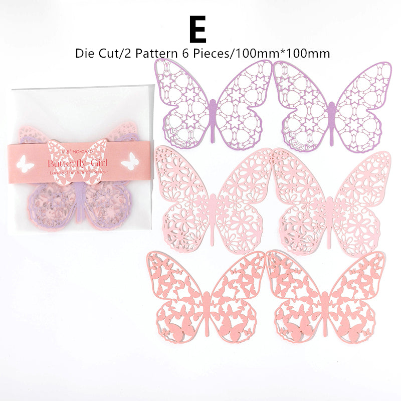 25 Butterfly Butterflies Shapes Die Cuts Made From Pale Very Light